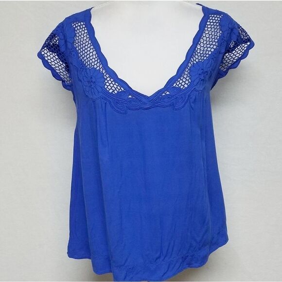 HALOGEN Cornflower Blue Blazer Lace Top Bundle XL - Picture 7 of 16